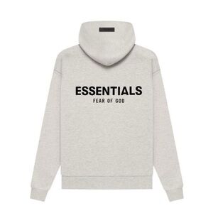 Fear of God Essentials Light Gray Hoodie